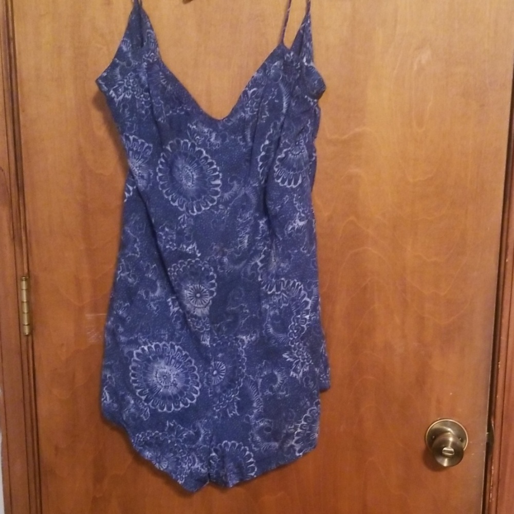 American Eagle Blue Romper